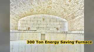 Soluzione per il risparmio energetico del forno per vetro Flint da 300 tonnellate