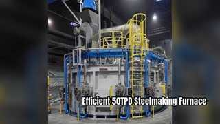 Soluzione efficiente per la produzione dell'acciaio con forno elettrico ad arco 50TPD