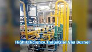 Bruciatore a gas industriale ad alta efficienza per forni per vetro