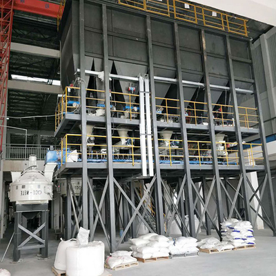 comprare 40tpd Torre tipo vetro Batch Plant Semi-automatica Batch House per l'industria del vetro online manufacture