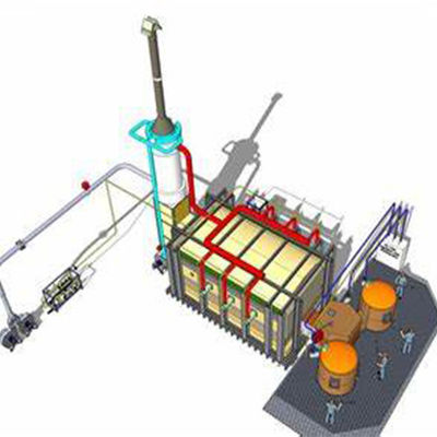 Acquistare Fornace recuperativa in vetro flint a risparmio energetico da 10 tpd per fusione ad alta temperatura fabbricazione online