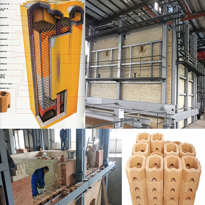 comprare Sistema di forno industriale per la fusione del vetro 80TPD con rivestimento refrattario completo per impianti di produzione del vetro online manufacture