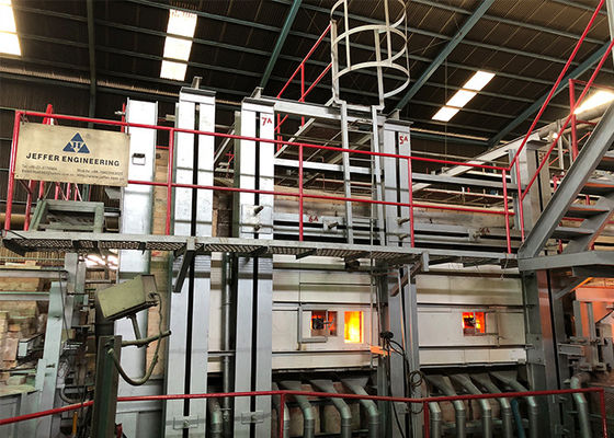 comprare 120TPD Forno di fusione di vetro a gas naturale Contenitore personalizzato Vetro materiale refrattarie online manufacture